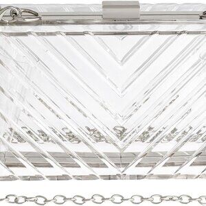Clear Purses For Women Acrylic Clear Clutch Bag Stadium Approved
